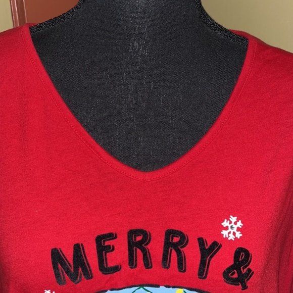 Secret Treasures Holiday Nightgown, Size L 12-14 - Picture 4 of 5